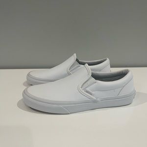New Womens VANS White Leather - Size 7.5
